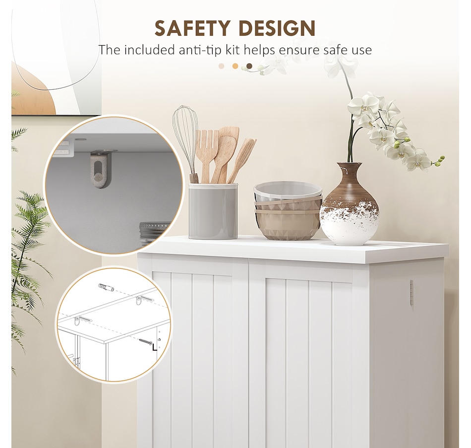 Image 997163_ALTMORE6.jpg, Product 997-163 / Price $159.99, HOMCOM 41" Kitchen Pantry with 12 Spice Racks and Adjustable Shelves White from HOMCOM on TSC.ca's Home & Garden department