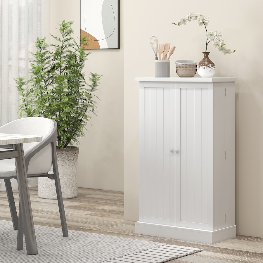Image 997163_ALTMORE7.jpg, Product 997-163 / Price $139.99, HOMCOM 41" Kitchen Pantry with 12 Spice Racks and Adjustable Shelves White from HOMCOM on TSC.ca's Home & Garden department