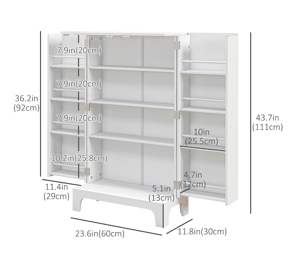 Image 997164_ALTMORE2.jpg, Product 997-164 / Price $109.99, HOMCOM Kitchen Pantry Storage Cabinet w/ 4-tier Shelving, 8 Spice Racks from HOMCOM on TSC.ca's Home & Garden department