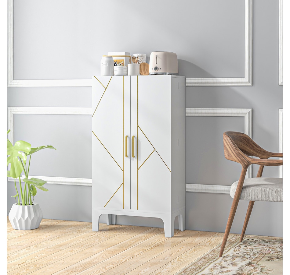 Image 997164_ALTMORE6.jpg, Product 997-164 / Price $109.99, HOMCOM Kitchen Pantry Storage Cabinet w/ 4-tier Shelving, 8 Spice Racks from HOMCOM on TSC.ca's Home & Garden department