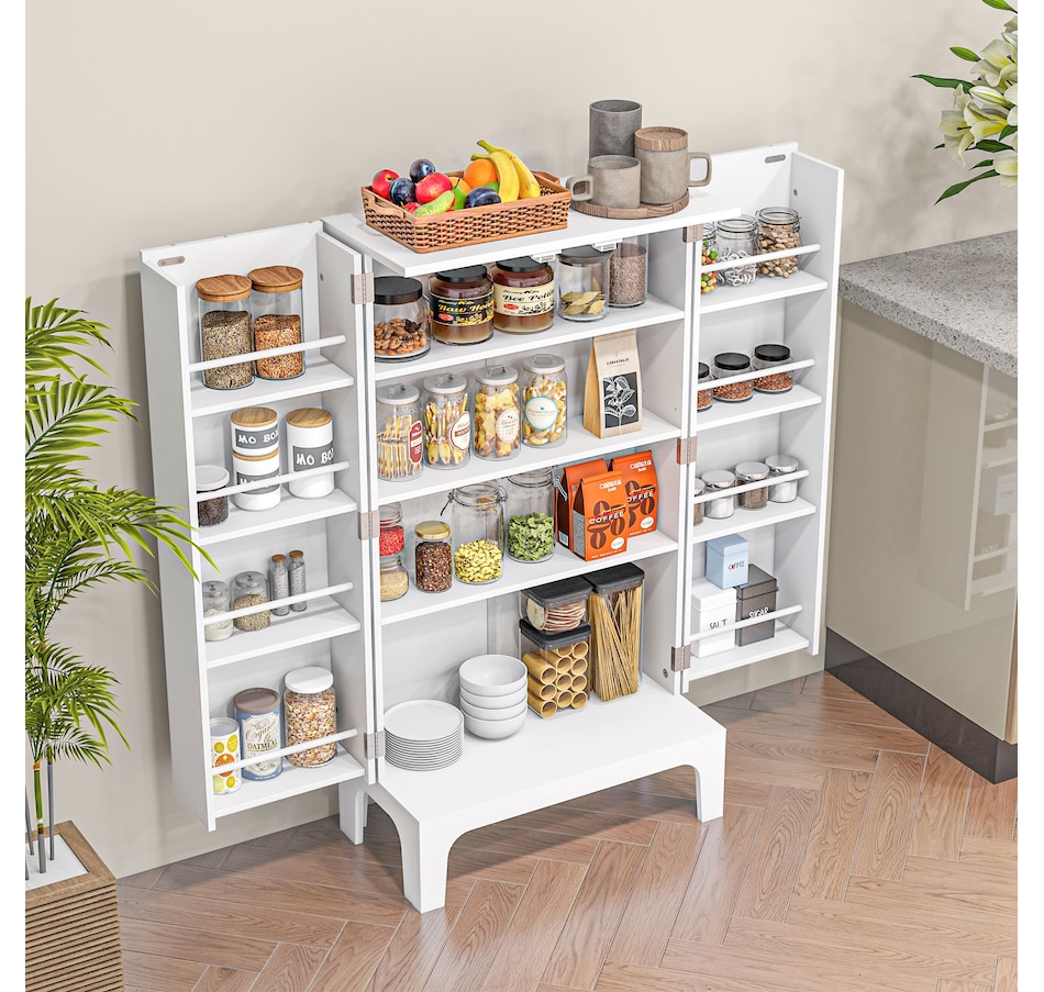 Image 997164_ALTMORE7.jpg, Product 997-164 / Price $109.99, HOMCOM Kitchen Pantry Storage Cabinet w/ 4-tier Shelving, 8 Spice Racks from HOMCOM on TSC.ca's Home & Garden department