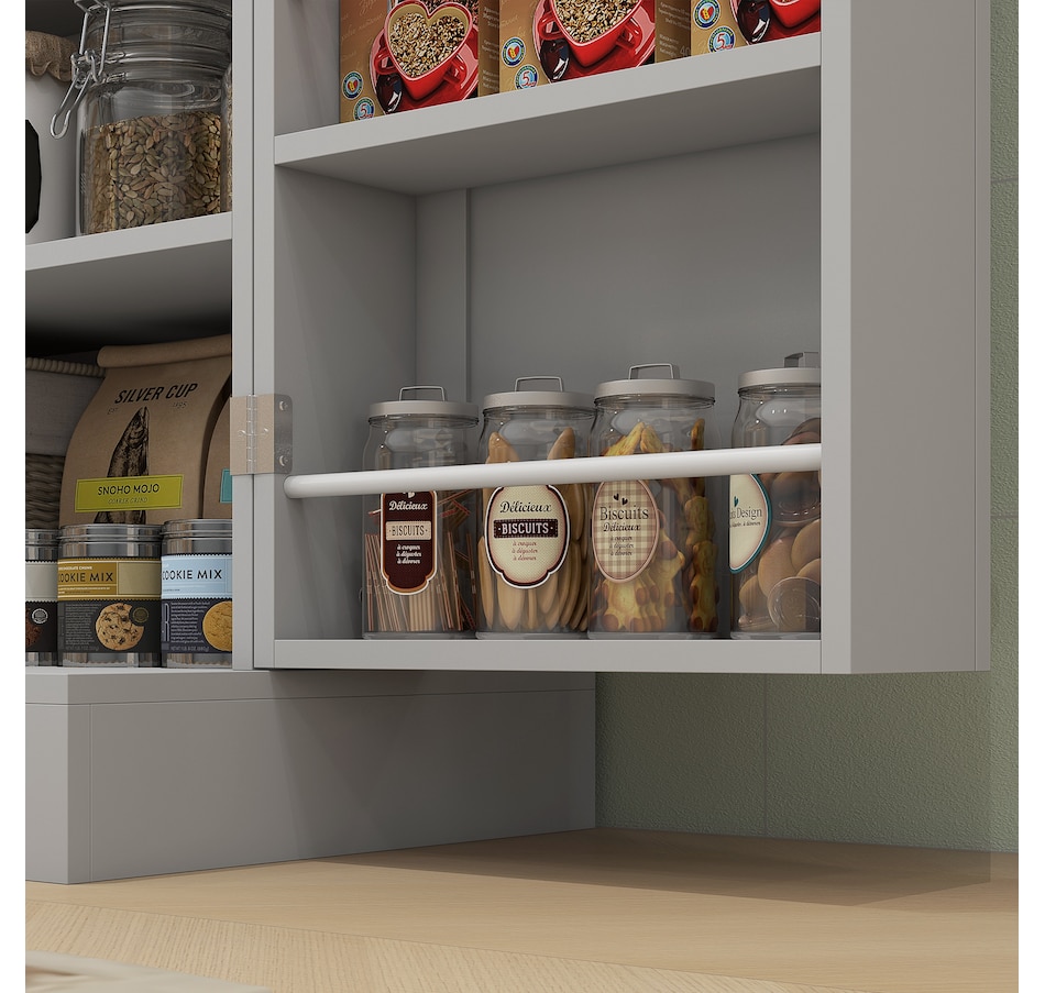 Image 997173_ALTMORE8.jpg, Product 997-173 / Price $261.99, HOMCOM 65" Kitchen Pantry Cabinet with Adjustable Shelves Spick Racks Grey from HOMCOM on TSC.ca's Home & Garden department