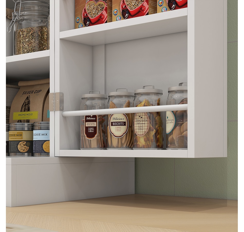 Image 997174_ALTMORE8.jpg, Product 997-174 / Price $252.99, HOMCOM 65" Kitchen Pantry Cabinet with Adjustable Shelves Spick Racks White from HOMCOM on TSC.ca's Home & Garden department