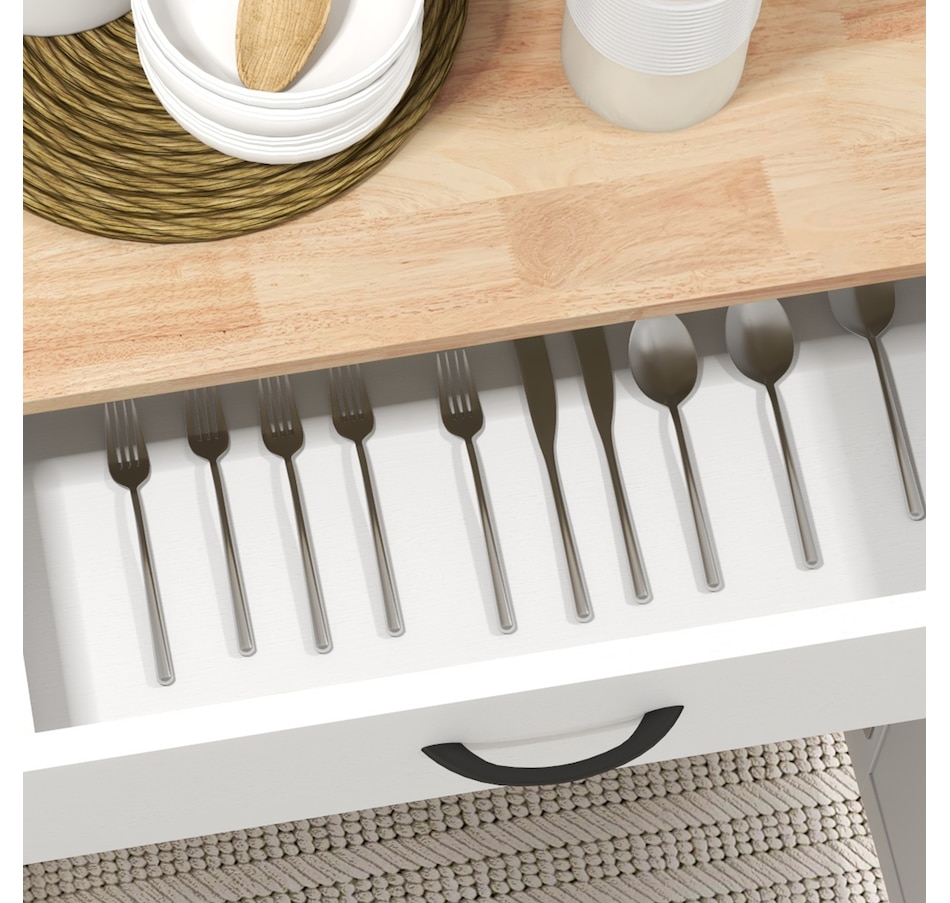 Image 997176_ALTMORE7.jpg, Product 997-176 / Price $149.99 - $159.99, HOMCOM Kitchen Island on Wheels, Kitchen Cart with Solid Wood Top from HOMCOM on TSC.ca's Home & Garden department