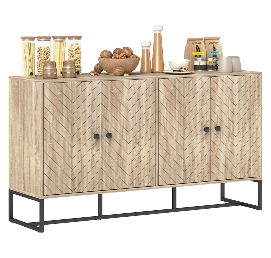Image 997177.jpg, Product 997-177 / Price $189.99, HOMCOM Sideboard Buffet Cabinet, Coffee Bar Cabinet, Oak from HOMCOM on TSC.ca's Home & Garden department