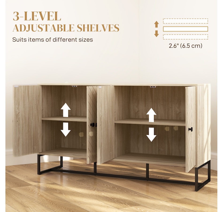 Image 997177_ALTMORE12.jpg, Product 997-177 / Price $189.99, HOMCOM Sideboard Buffet Cabinet, Coffee Bar Cabinet, Oak from HOMCOM on TSC.ca's Home & Garden department