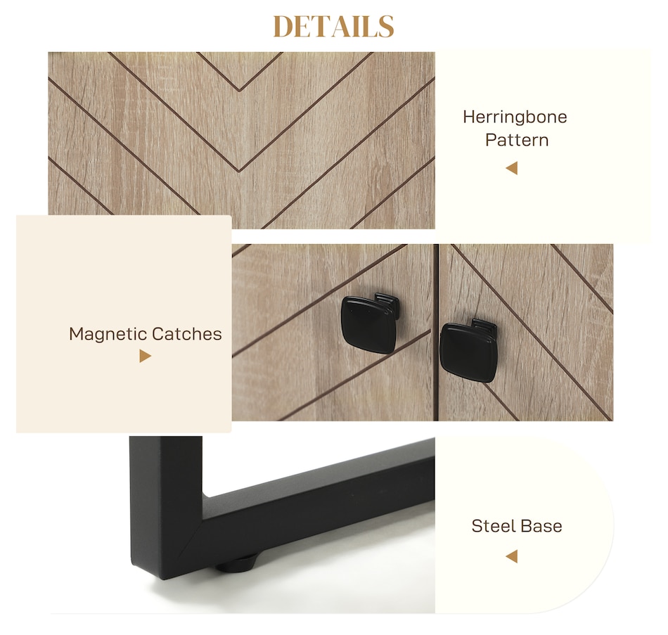 Image 997177_ALTMORE15.jpg, Product 997-177 / Price $189.99, HOMCOM Sideboard Buffet Cabinet, Coffee Bar Cabinet, Oak from HOMCOM on TSC.ca's Home & Garden department