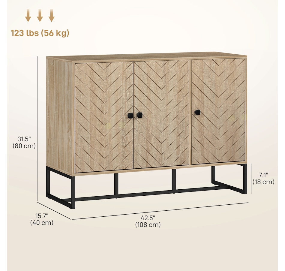 Image 997177_ALTMORE2.jpg, Product 997-177 / Price $189.99, HOMCOM Sideboard Buffet Cabinet, Coffee Bar Cabinet, Oak from HOMCOM on TSC.ca's Home & Garden department