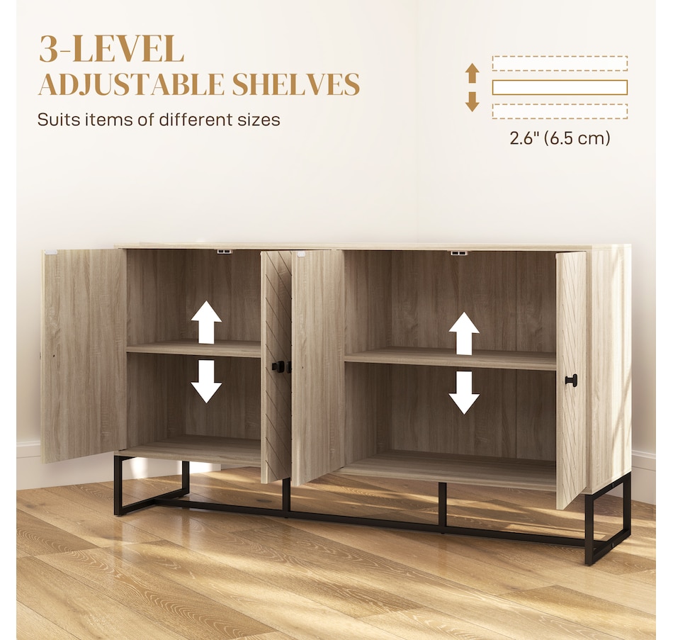 Image 997177_ALTMORE20.jpg, Product 997-177 / Price $189.99, HOMCOM Sideboard Buffet Cabinet, Coffee Bar Cabinet, Oak from HOMCOM on TSC.ca's Home & Garden department