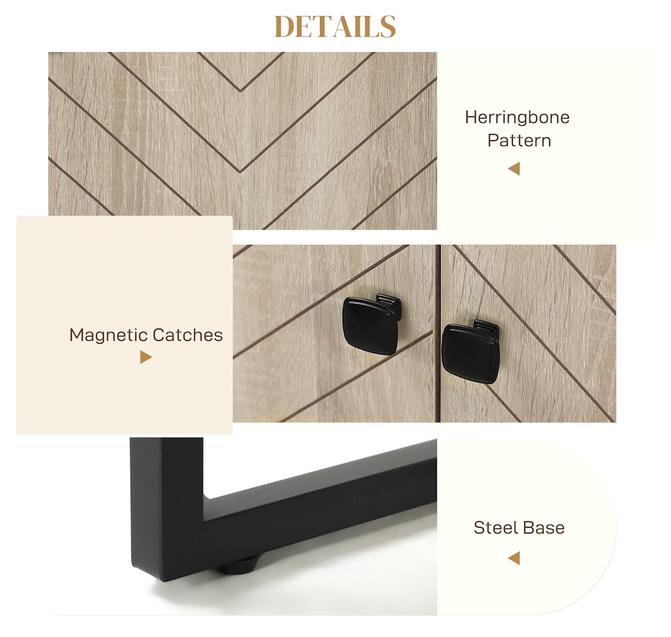 Image 997177_ALTMORE23.jpg, Product 997-177 / Price $189.99, HOMCOM Sideboard Buffet Cabinet, Coffee Bar Cabinet, Oak from HOMCOM on TSC.ca's Home & Garden department