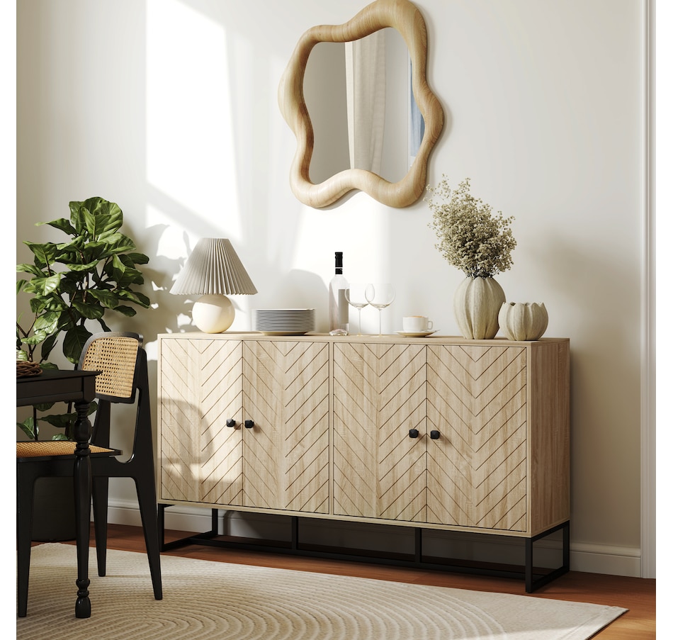 Image 997177_ALTMORE24.jpg, Product 997-177 / Price $189.99, HOMCOM Sideboard Buffet Cabinet, Coffee Bar Cabinet, Oak from HOMCOM on TSC.ca's Home & Garden department