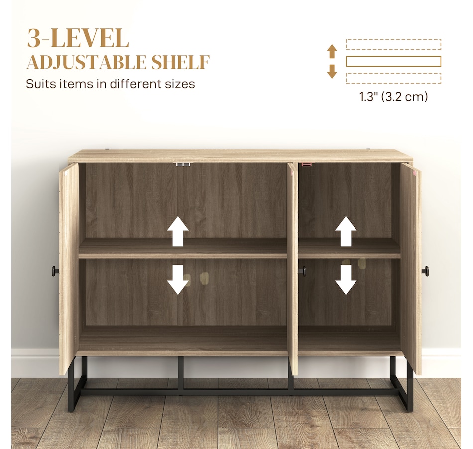 Image 997177_ALTMORE4.jpg, Product 997-177 / Price $189.99, HOMCOM Sideboard Buffet Cabinet, Coffee Bar Cabinet, Oak from HOMCOM on TSC.ca's Home & Garden department