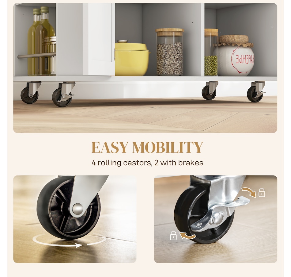 Image 997178_ALTMORE15.jpg, Product 997-178 / Price $269.99, HOMCOM Rolling Kitchen Island with Drop Leaf, Portable Kitchen Island from HOMCOM on TSC.ca's Home & Garden department