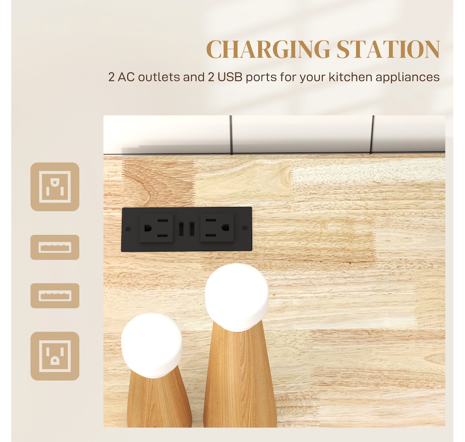 Image 997178_ALTMORE3.jpg, Product 997-178 / Price $269.99, HOMCOM Rolling Kitchen Island with Drop Leaf, Portable Kitchen Island from HOMCOM on TSC.ca's Home & Garden department