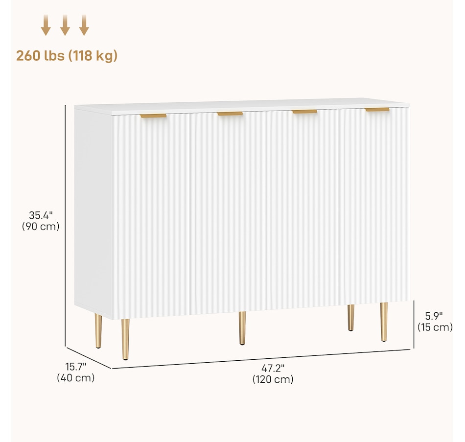 Image 997179_ALTMORE2.jpg, Product 997-179 / Price $209.99 - $219.99, HOMCOM Sideboard Buffet Cabinet w/ Adjustable Shelves from HOMCOM on TSC.ca's Home & Garden department