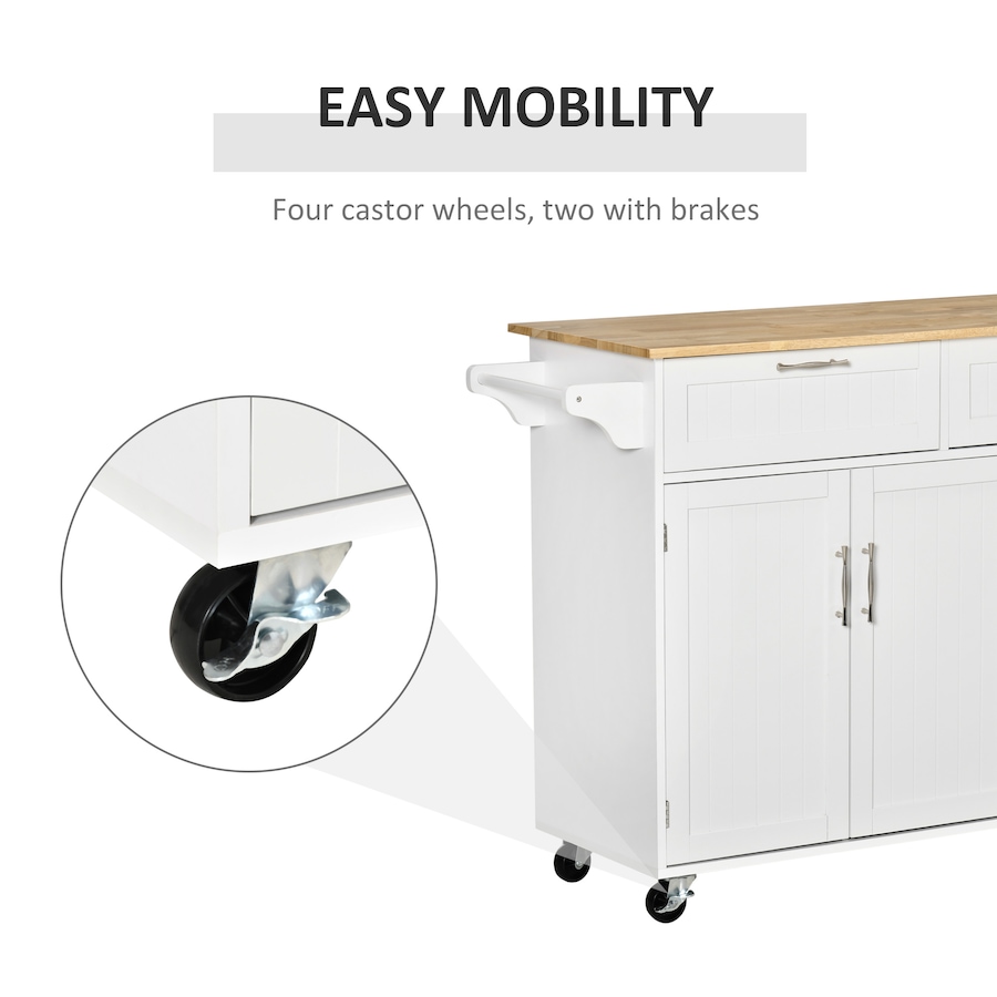 Image 997181_ALTMORE13.jpg, Product 997-181 / Price $229.99 - $239.99, HOMCOM Kitchen Island on Wheels, Kitchen Cart w/ Drawers, Storage Cabinets from HOMCOM on TSC.ca's Home & Garden department