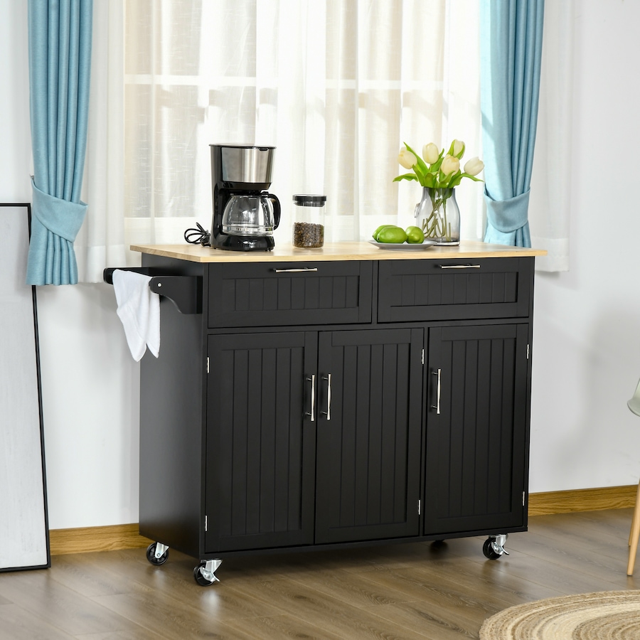 Image 997181_ALTMORE17.jpg, Product 997-181 / Price $229.99 - $239.99, HOMCOM Kitchen Island on Wheels, Kitchen Cart w/ Drawers, Storage Cabinets from HOMCOM on TSC.ca's Home & Garden department
