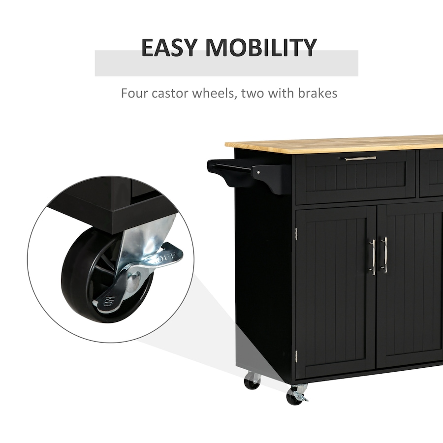 Image 997181_ALTMORE21.jpg, Product 997-181 / Price $229.99 - $239.99, HOMCOM Kitchen Island on Wheels, Kitchen Cart w/ Drawers, Storage Cabinets from HOMCOM on TSC.ca's Home & Garden department