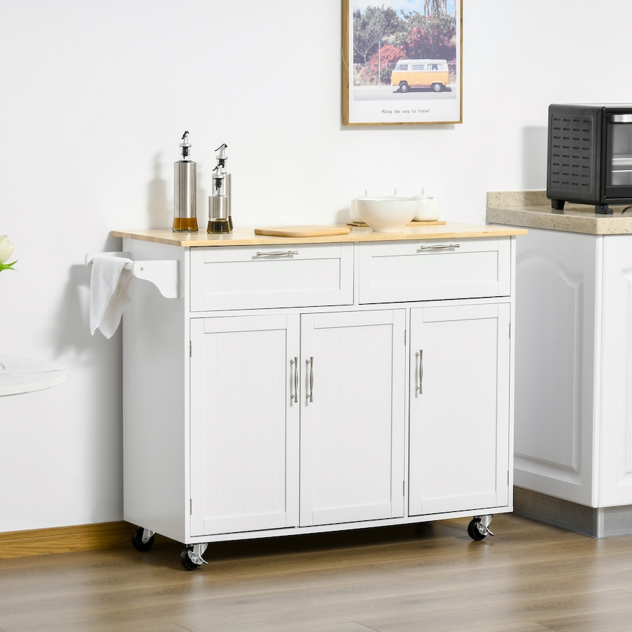 Image 997181_ALTMORE9.jpg, Product 997-181 / Price $229.99 - $239.99, HOMCOM Kitchen Island on Wheels, Kitchen Cart w/ Drawers, Storage Cabinets from HOMCOM on TSC.ca's Home & Garden department