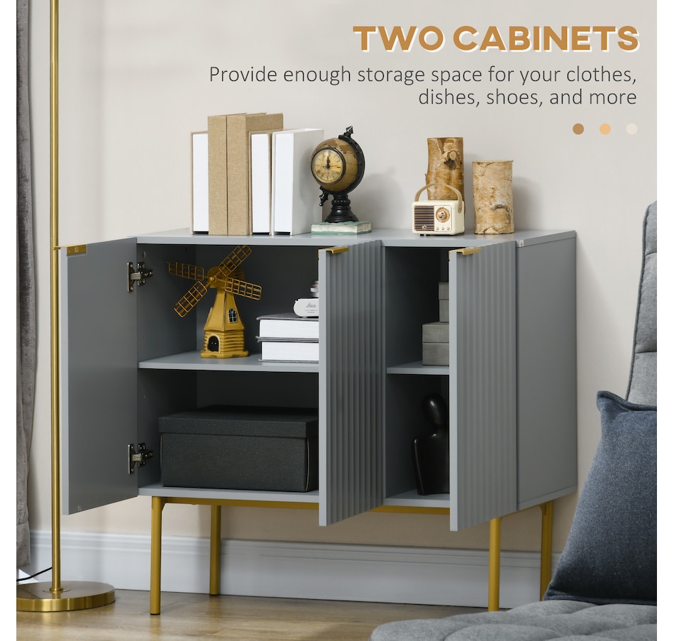 Image 997184_ALTMORE20.jpg, Product 997-184 / Price $129.99 - $164.99, HOMCOM Accent Cabinet w/ Gold Leg for Living Room Dining Room Hallway from HOMCOM on TSC.ca's Home & Garden department