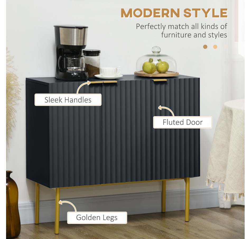 Image 997184_ALTMORE3.jpg, Product 997-184 / Price $129.99 - $164.99, HOMCOM Accent Cabinet w/ Gold Leg for Living Room Dining Room Hallway from HOMCOM on TSC.ca's Home & Garden department