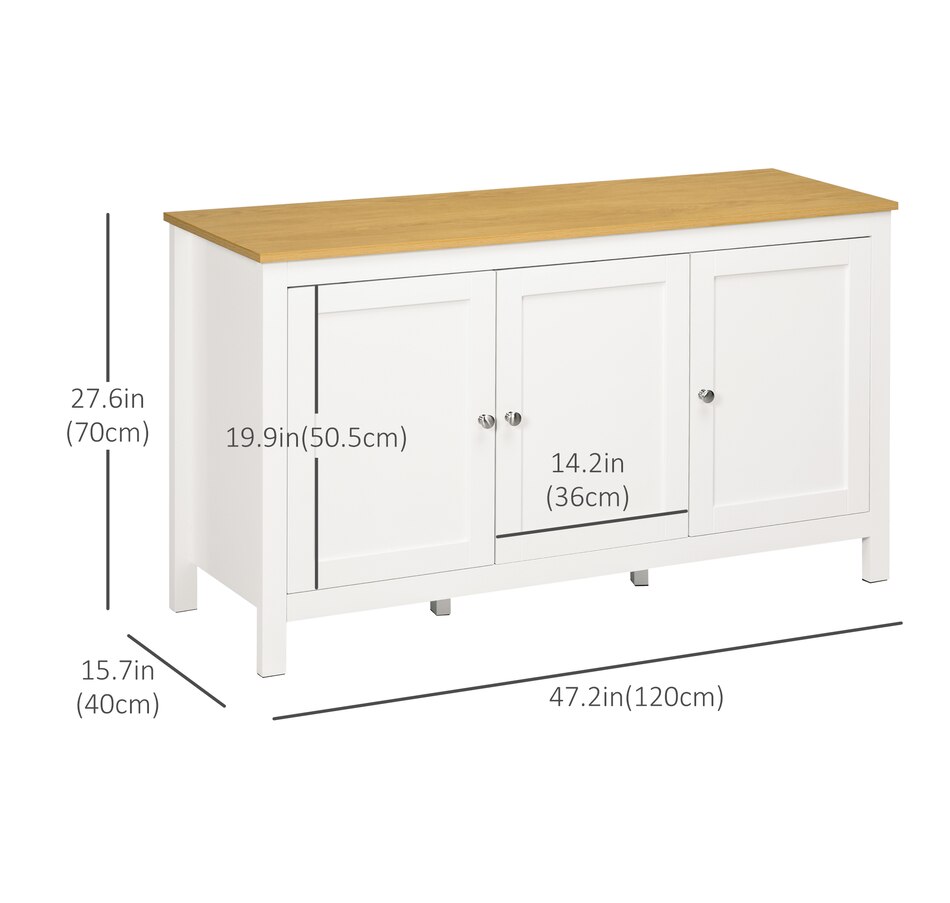 Image 997185_ALTMORE2.jpg, Product 997-185 / Price $184.99, HOMCOM Storage Cabinet, Buffet Cabinet, Sideboard with Doors, White from HOMCOM on TSC.ca's Home & Garden department