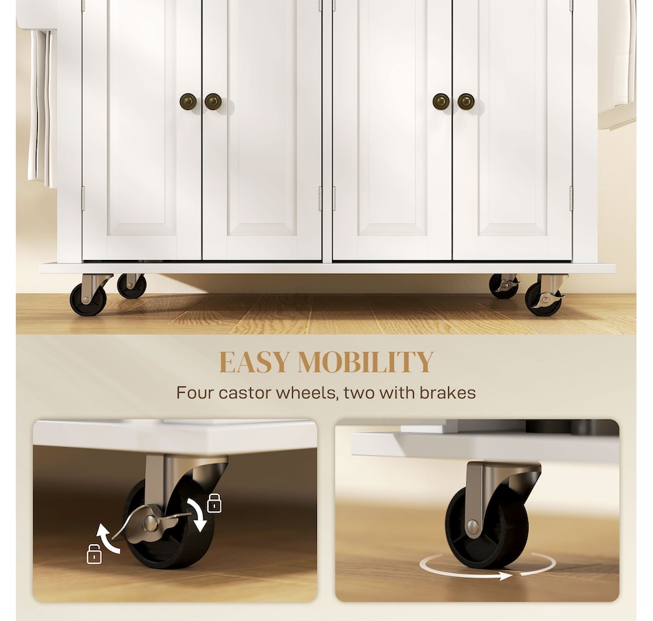 Image 997190_ALTMORE14.jpg, Product 997-190 / Price $209.99 - $259.99, Kitchen Island Cart W/spice Rack & Towel Rack from HOMCOM on TSC.ca's Home & Garden department