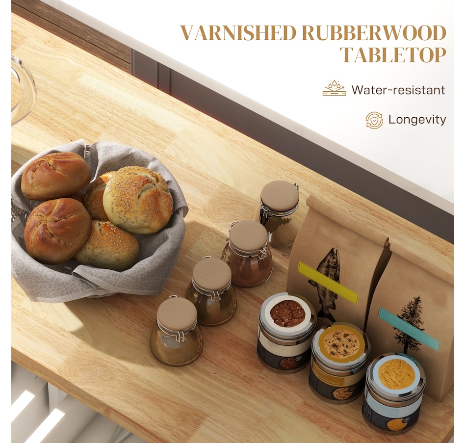 Image 997190_ALTMORE27.jpg, Product 997-190 / Price $209.99 - $259.99, Kitchen Island Cart W/spice Rack & Towel Rack from HOMCOM on TSC.ca's Home & Garden department