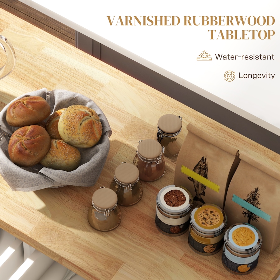Image 997190_ALTMORE27.jpg, Product 997-190 / Price $219.99 - $245.85, Kitchen Island Cart W/spice Rack & Towel Rack from HOMCOM on TSC.ca's Home & Garden department