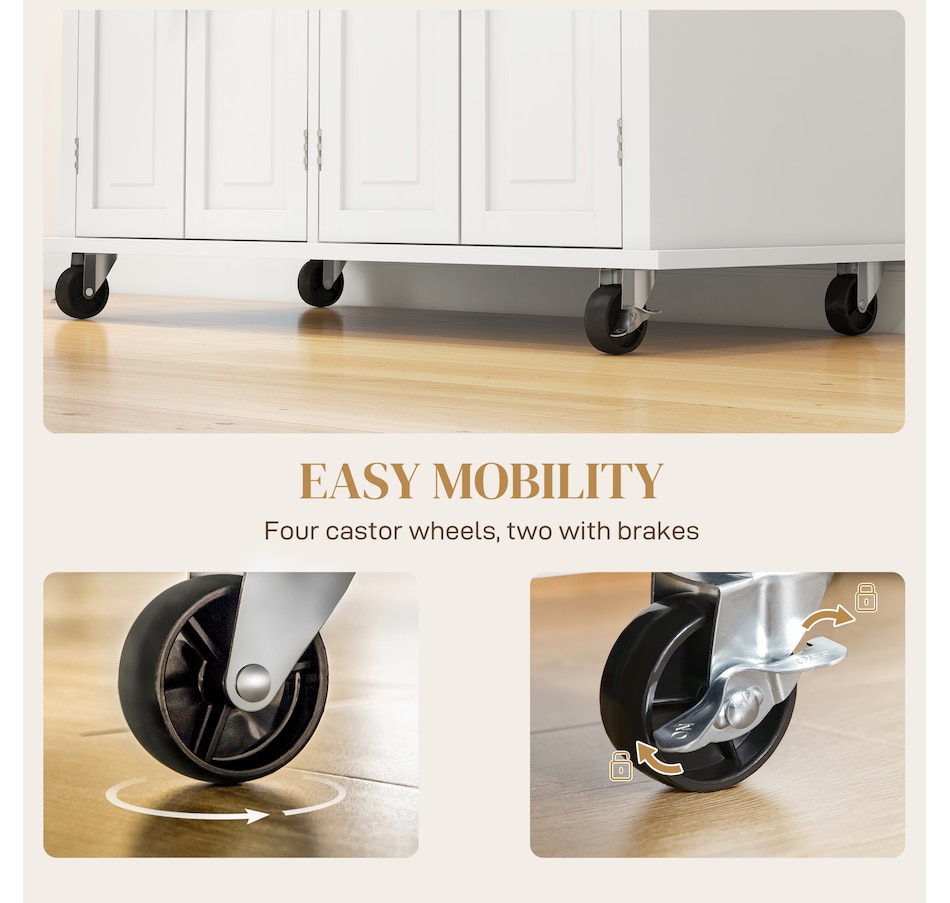 Image 997190_ALTMORE30.jpg, Product 997-190 / Price $209.99 - $259.99, Kitchen Island Cart W/spice Rack & Towel Rack from HOMCOM on TSC.ca's Home & Garden department