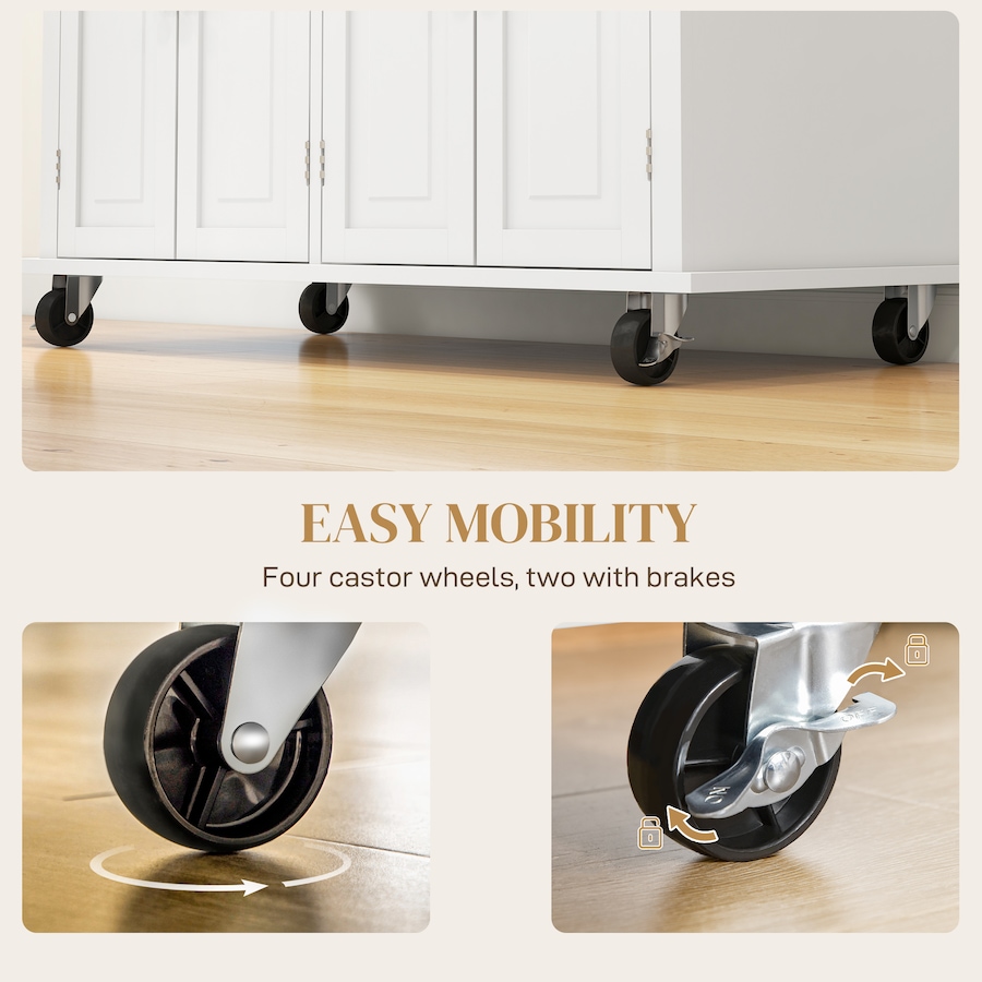 Image 997190_ALTMORE30.jpg, Product 997-190 / Price $219.99 - $245.85, Kitchen Island Cart W/spice Rack & Towel Rack from HOMCOM on TSC.ca's Home & Garden department