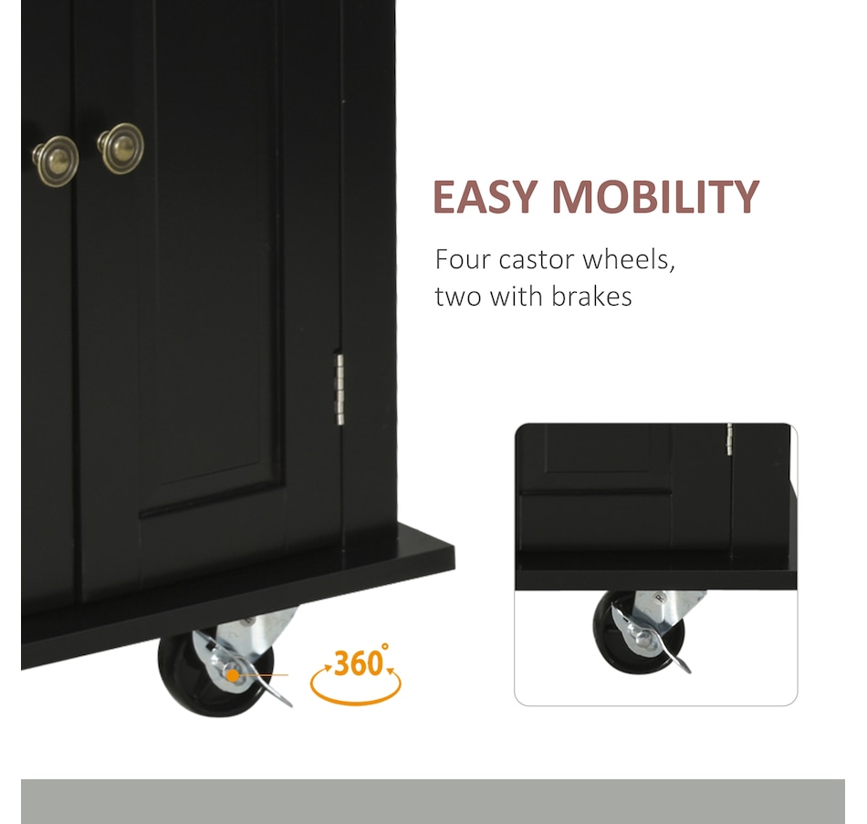 Image 997190_ALTMORE38.jpg, Product 997-190 / Price $209.99 - $259.99, Kitchen Island Cart W/spice Rack & Towel Rack from HOMCOM on TSC.ca's Home & Garden department