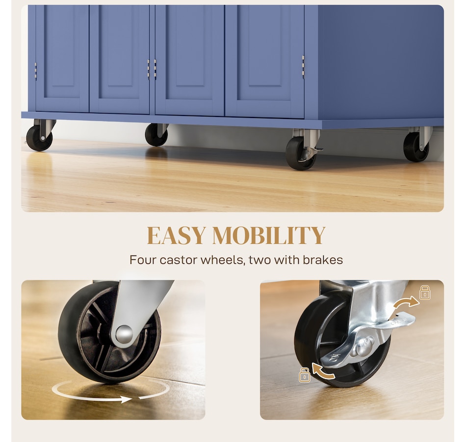 Image 997190_ALTMORE46.jpg, Product 997-190 / Price $209.99 - $259.99, Kitchen Island Cart W/spice Rack & Towel Rack from HOMCOM on TSC.ca's Home & Garden department