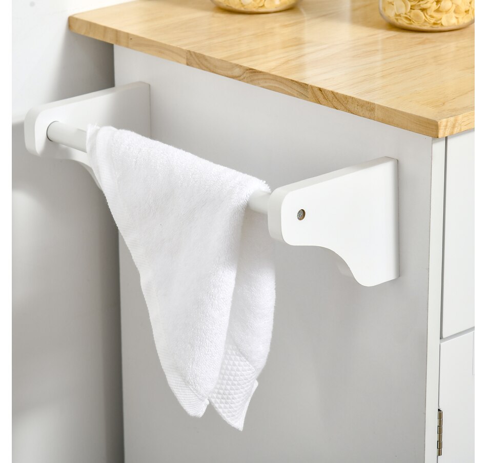 Image 997193_ALTMORE16.jpg, Product 997-193 / Price $204.99 - $214.99, HOMCOM Rolling Kitchen Island with Storage Cabinet, Drawers, Towel Rack from HOMCOM on TSC.ca's Home & Garden department