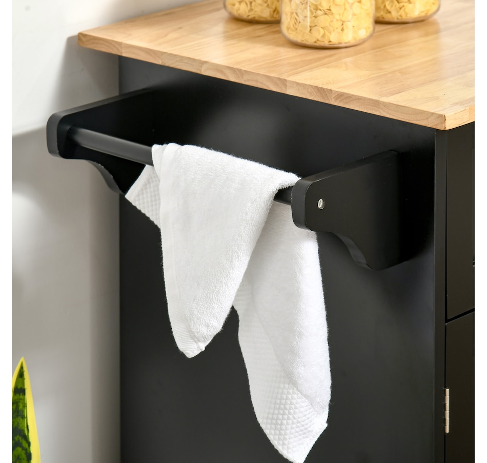 Image 997193_ALTMORE23.jpg, Product 997-193 / Price $204.99 - $214.99, HOMCOM Rolling Kitchen Island with Storage Cabinet, Drawers, Towel Rack from HOMCOM on TSC.ca's Home & Garden department