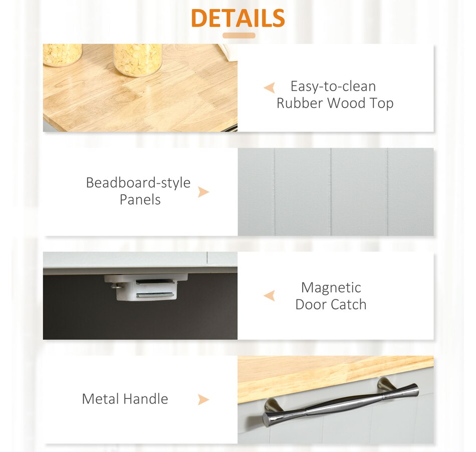 Image 997193_ALTMORE6.jpg, Product 997-193 / Price $204.99 - $214.99, HOMCOM Rolling Kitchen Island with Storage Cabinet, Drawers, Towel Rack from HOMCOM on TSC.ca's Home & Garden department