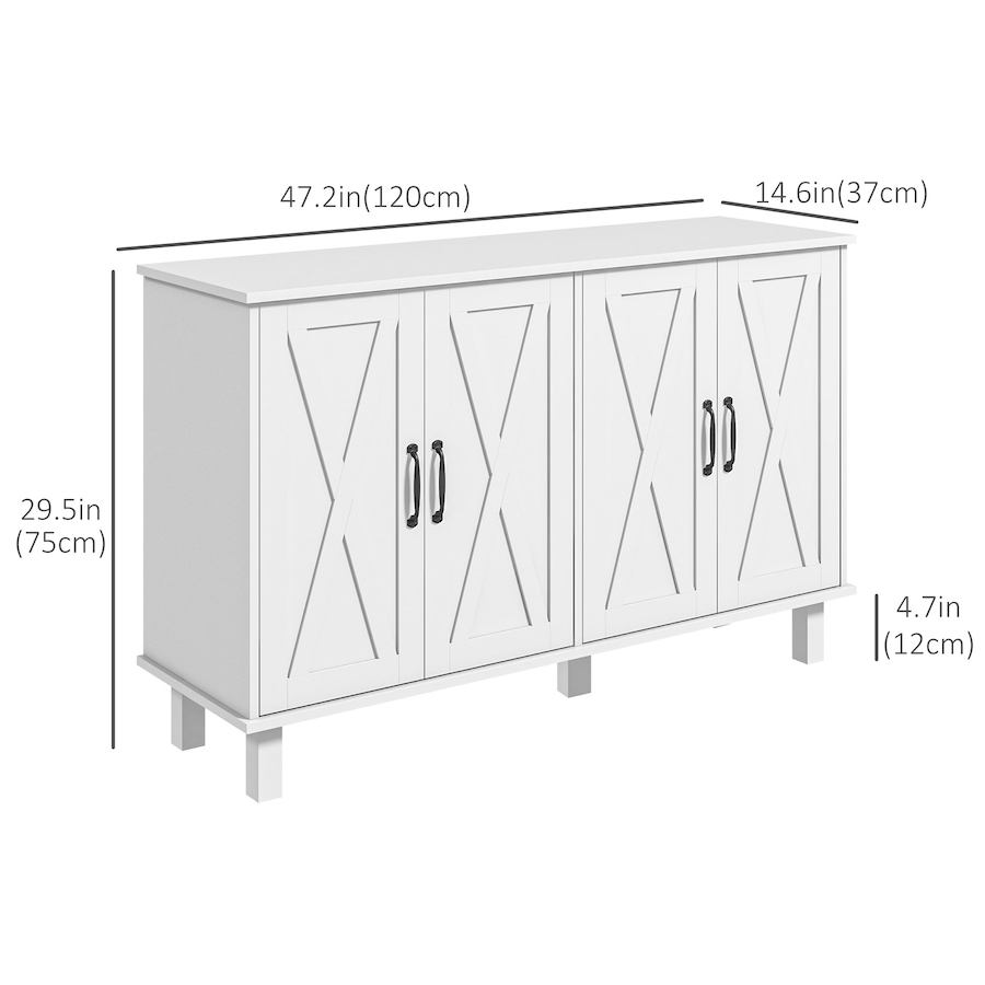 Image 997194_ALTMORE10.jpg, Product 997-194 / Price $199.99 - $204.99, HOMCOM Coffee Bar Cabinet, Buffet Sideboard w/ Barn Doors, Adjustable Shelf from HOMCOM on TSC.ca's Home & Garden department