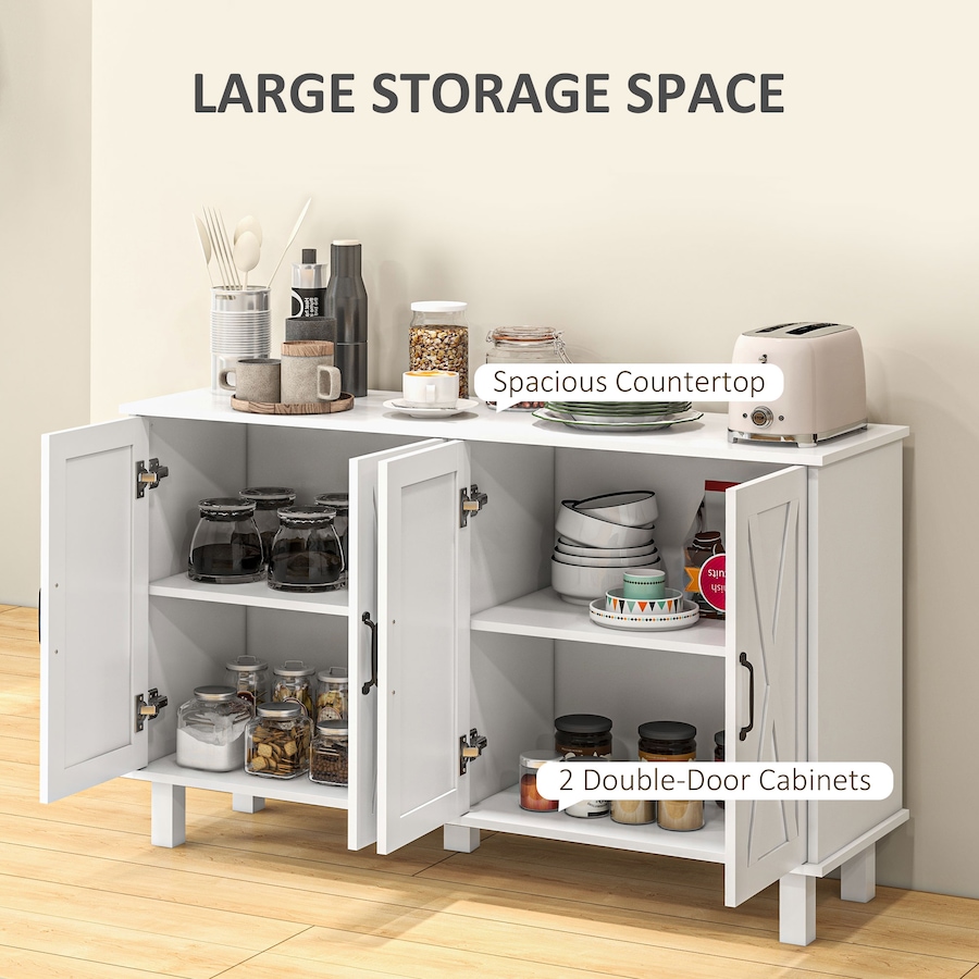 Image 997194_ALTMORE11.jpg, Product 997-194 / Price $199.99 - $204.99, HOMCOM Coffee Bar Cabinet, Buffet Sideboard w/ Barn Doors, Adjustable Shelf from HOMCOM on TSC.ca's Home & Garden department