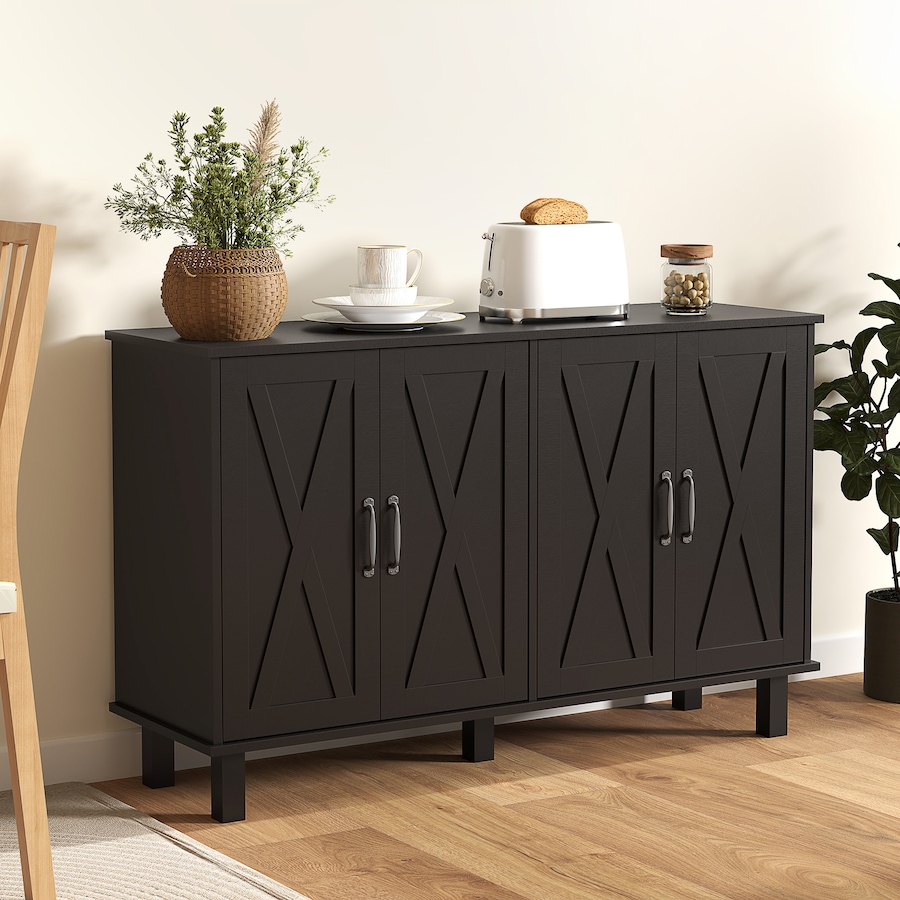 Image 997194_ALTMORE17.jpg, Product 997-194 / Price $199.99 - $204.99, HOMCOM Coffee Bar Cabinet, Buffet Sideboard w/ Barn Doors, Adjustable Shelf from HOMCOM on TSC.ca's Home & Garden department