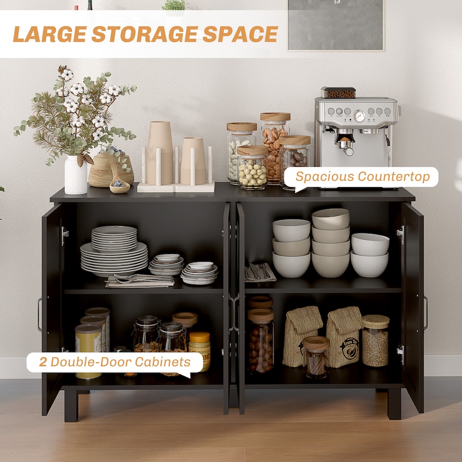 Image 997194_ALTMORE19.jpg, Product 997-194 / Price $199.99 - $204.99, HOMCOM Coffee Bar Cabinet, Buffet Sideboard w/ Barn Doors, Adjustable Shelf from HOMCOM on TSC.ca's Home & Garden department