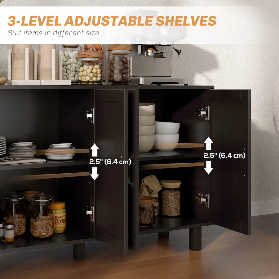 Image 997194_ALTMORE20.jpg, Product 997-194 / Price $199.99 - $204.99, HOMCOM Coffee Bar Cabinet, Buffet Sideboard w/ Barn Doors, Adjustable Shelf from HOMCOM on TSC.ca's Home & Garden department