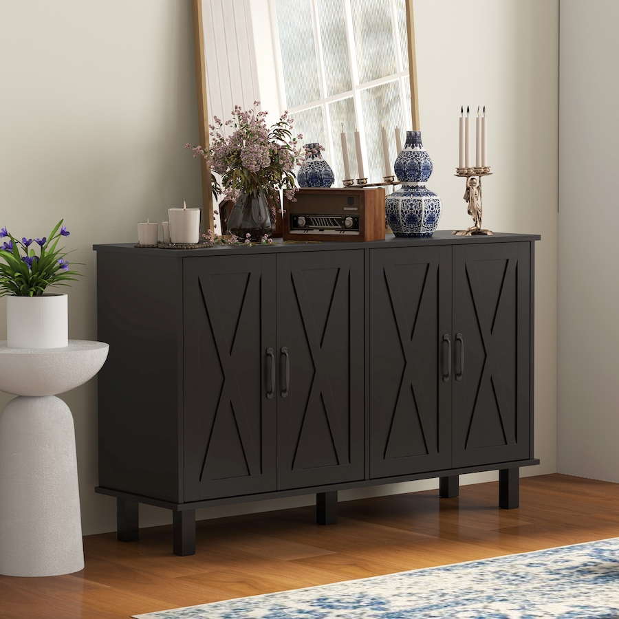 Image 997194_ALTMORE23.jpg, Product 997-194 / Price $199.99 - $204.99, HOMCOM Coffee Bar Cabinet, Buffet Sideboard w/ Barn Doors, Adjustable Shelf from HOMCOM on TSC.ca's Home & Garden department