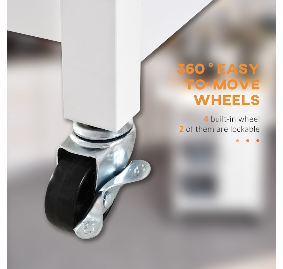 Image 997196_ALTMORE4.jpg, Product 997-196 / Price $134.99 - $144.99, HOMCOM Rubber Wood Top Kitchen Cart With Storage Cabinet from HOMCOM on TSC.ca's Home & Garden department