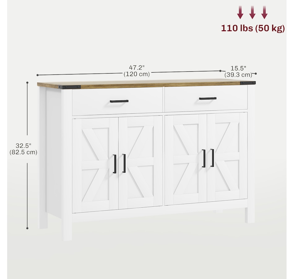 Image 997202_ALTMORE10.jpg, Product 997-202 / Price $269.99, HOMCOM Sideboard with 2 Drawers 2 Storage Cabinets Buffet Cabinet from HOMCOM on TSC.ca's Home & Garden department