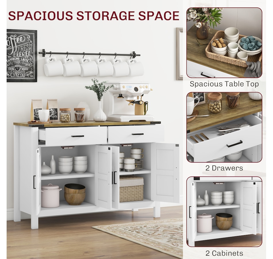 Image 997202_ALTMORE11.jpg, Product 997-202 / Price $269.99, HOMCOM Sideboard with 2 Drawers 2 Storage Cabinets Buffet Cabinet from HOMCOM on TSC.ca's Home & Garden department