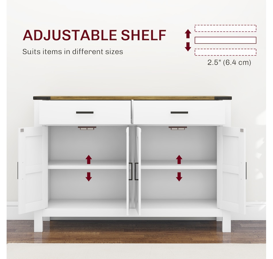 Image 997202_ALTMORE12.jpg, Product 997-202 / Price $269.99, HOMCOM Sideboard with 2 Drawers 2 Storage Cabinets Buffet Cabinet from HOMCOM on TSC.ca's Home & Garden department