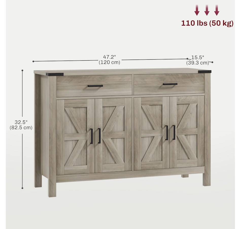Image 997202_ALTMORE2.jpg, Product 997-202 / Price $269.99, HOMCOM Sideboard with 2 Drawers 2 Storage Cabinets Buffet Cabinet from HOMCOM on TSC.ca's Home & Garden department