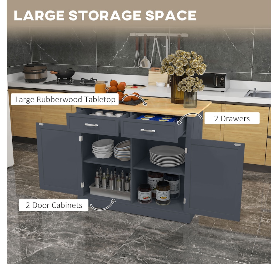 Image 997207_ALTMORE12.jpg, Product 997-207 / Price $319.99 - $389.99, HOMCOM Kitchen Island with Drop Leaf Kitchen Cart with Storage from HOMCOM on TSC.ca's Home & Garden department