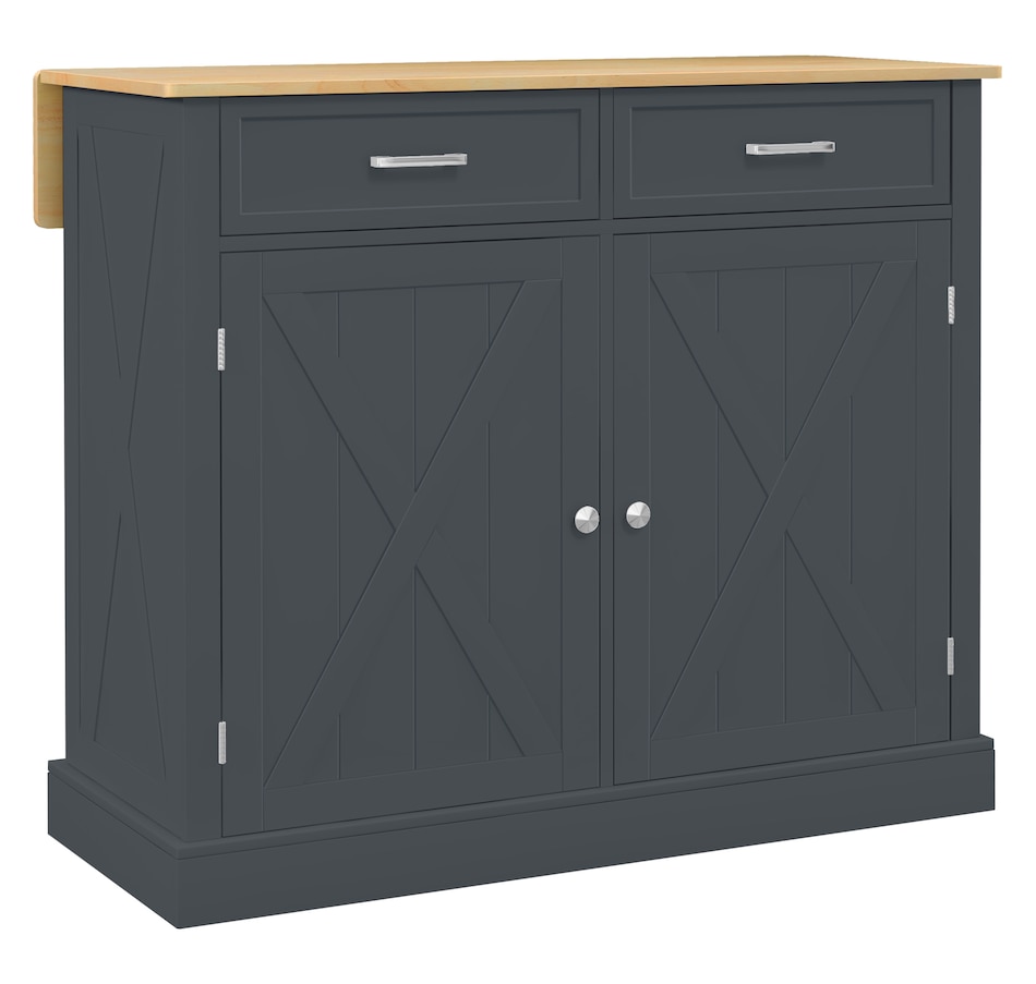 Image 997207_ST02.jpg, Product 997-207 / Price $319.99 - $389.99, HOMCOM Kitchen Island with Drop Leaf Kitchen Cart with Storage from HOMCOM on TSC.ca's Home & Garden department