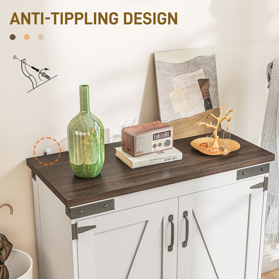 Image 997216_ALTMORE5.jpg, Product 997-216 / Price $149.99, HOMCOM Storage Cabinet, Buffet Sideboard with Barn Door, Adjustable Shelf from HOMCOM on TSC.ca's Home & Garden department